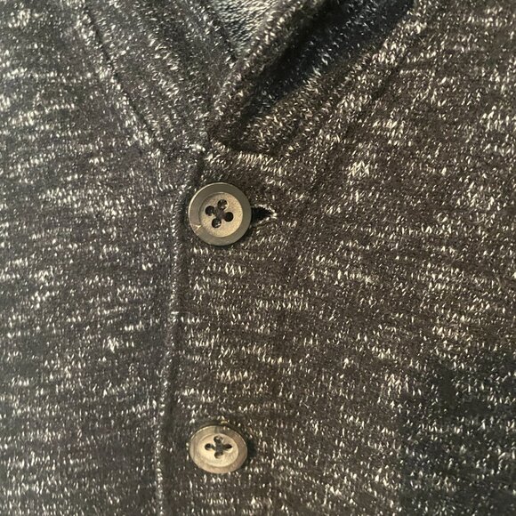 BOSS ORANGE Thick Cardigan Sweater Jacket - black and white, pockets - Picture 9 of 10